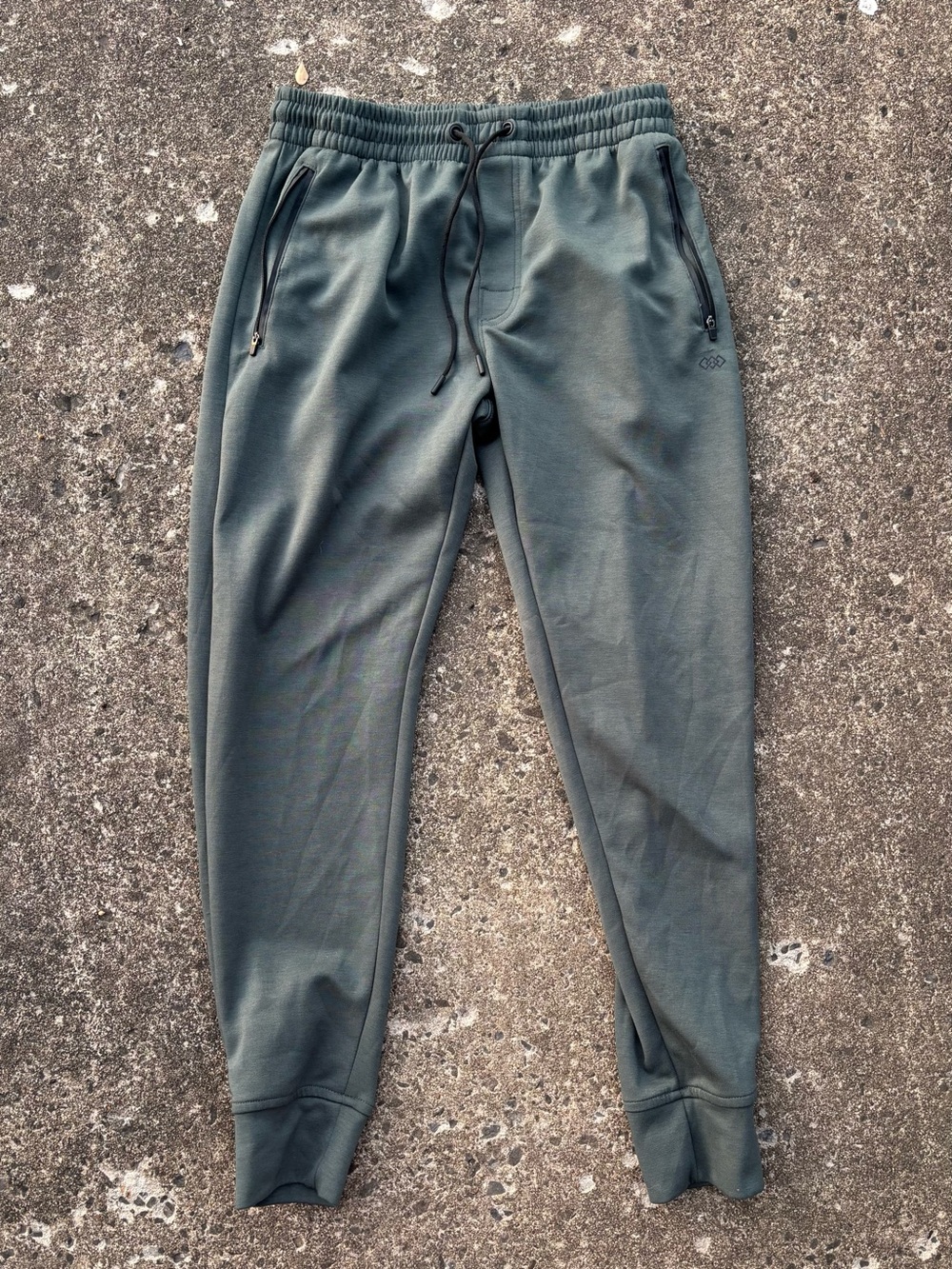 Men's Olive Green Jogger Sweatpants - Unknown Brand